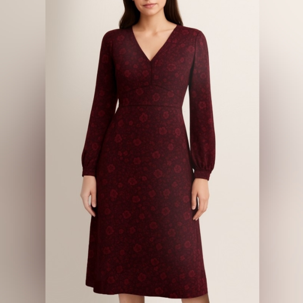 MICHAEL KORS Floral Print Midi Dress